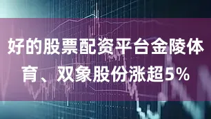 好的股票配资平台金陵体育、双象股份涨超5%